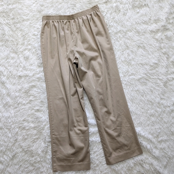 Alfred Dunner Classic Tan High Waist Pull On Ankle Pants Size 10 - Picture 3 of 8